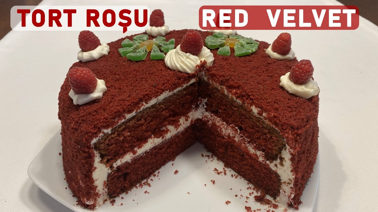 Tort Red Velvet - un tort festiv pentru masa de Crăciun și Anul Nou