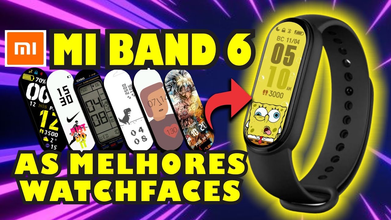 APRENDA INSTALAR AS MELHORES WATCHFACES NA MI BAND 6 !