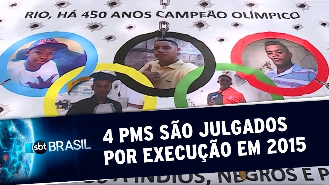 Começa o julgamento de 4 PMs acusados de executar 5 jovens em 2015 | SBT Brasil (07/11/19)