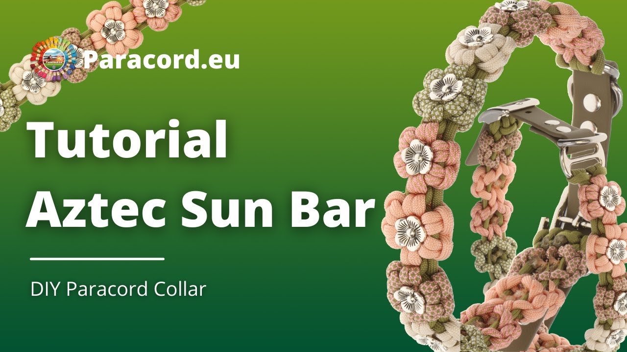 Make a Flower Collar with Paracord | Aztec Sun Bar Tutorial | Beginner Friendly