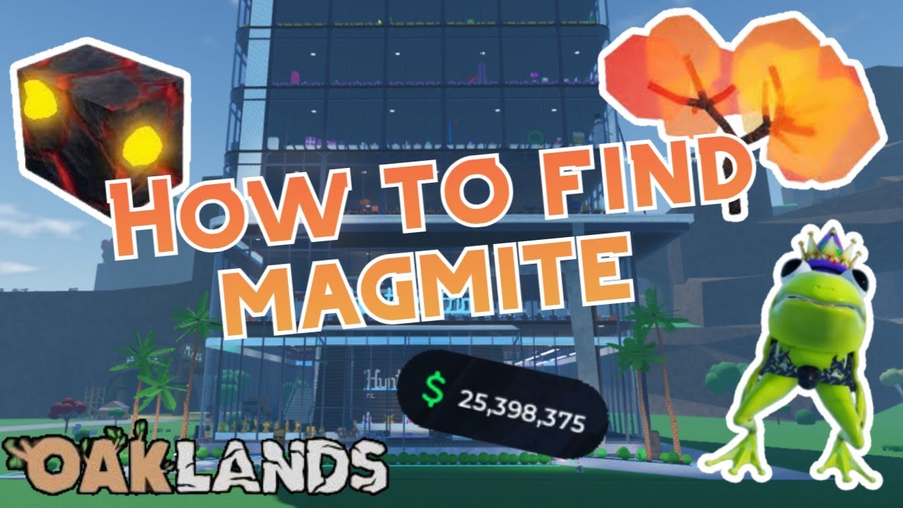 How to get Magmite in Oaklands / Find the Magma cave and Magma trees!