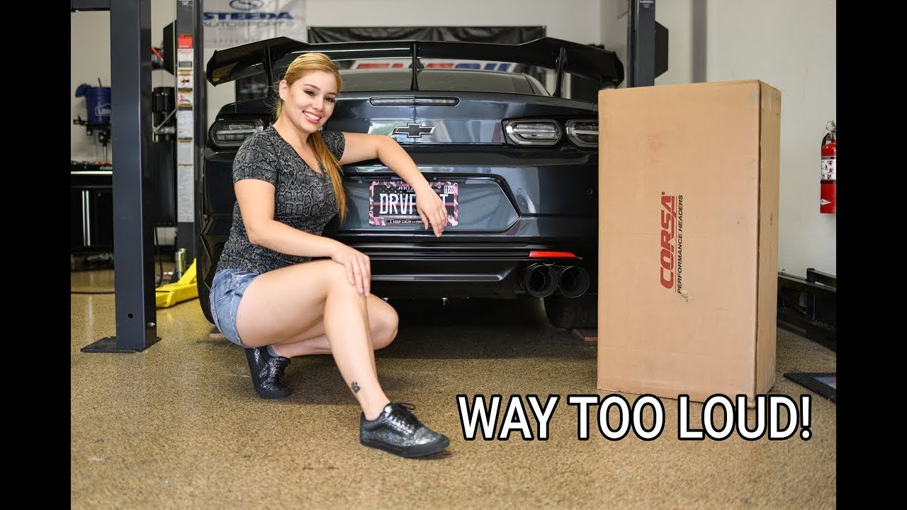 Installing CORSA HEADERS! The LOUDEST Camaro ZL1 1LE! Straight PIPE!