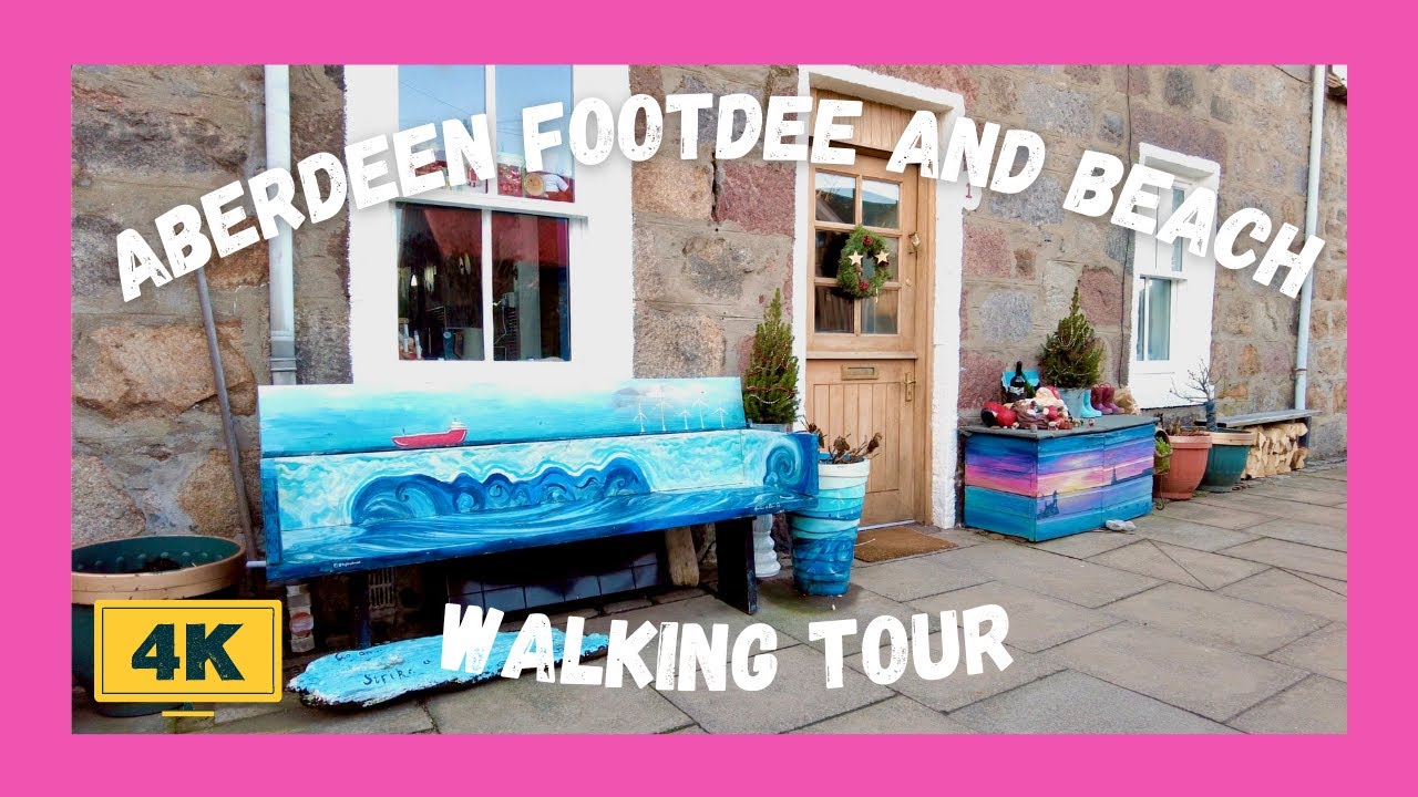 Aberdeen Footdee and Beach Walking Tour | Scotland | Binaural | ASMR | 4K | ⛵