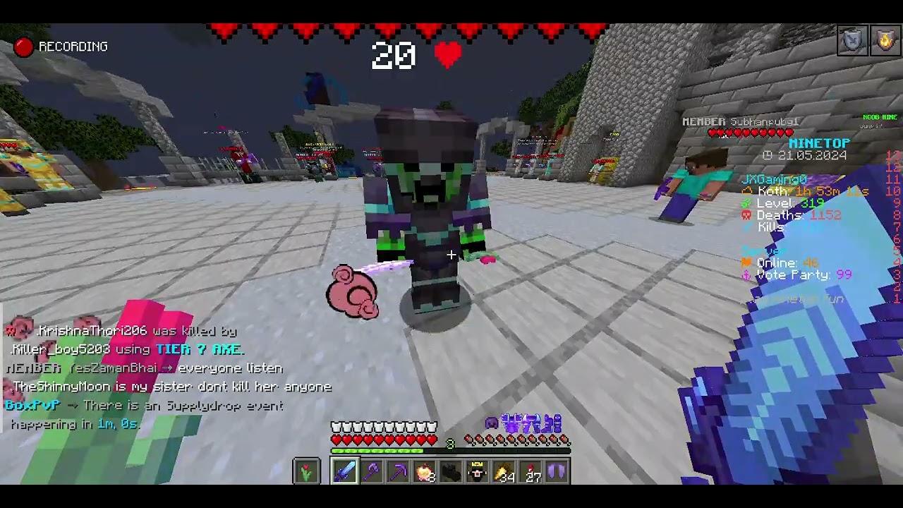 Minetop the best server ever ip: play.minetop.fun
