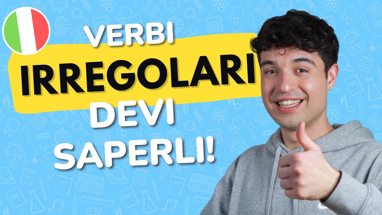 10 Italian IRREGULAR VERBS you MUST know to form ANY sentence (ita audio with subs)