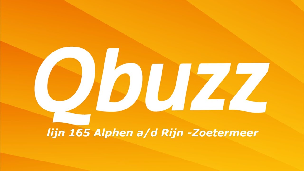 Trajectvideo Qbuzz lijn 165 Alphen aan den Rijn - Zoetermeer