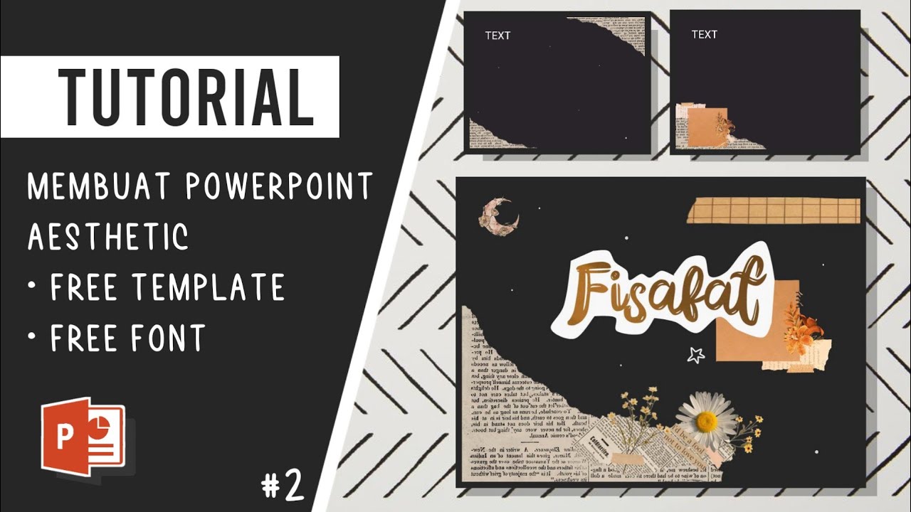 ppt aesthetic #2 | aesthetic powerpoint | free template & font | cara membuat power point aesthetic