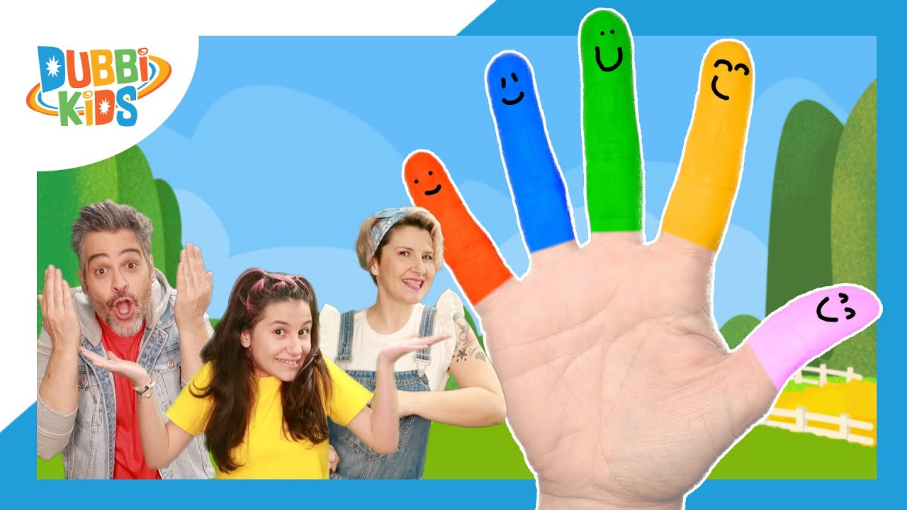 FAMILIA DEDO COLORES | Canciones Infantiles 🍭 | Dubbi Kids