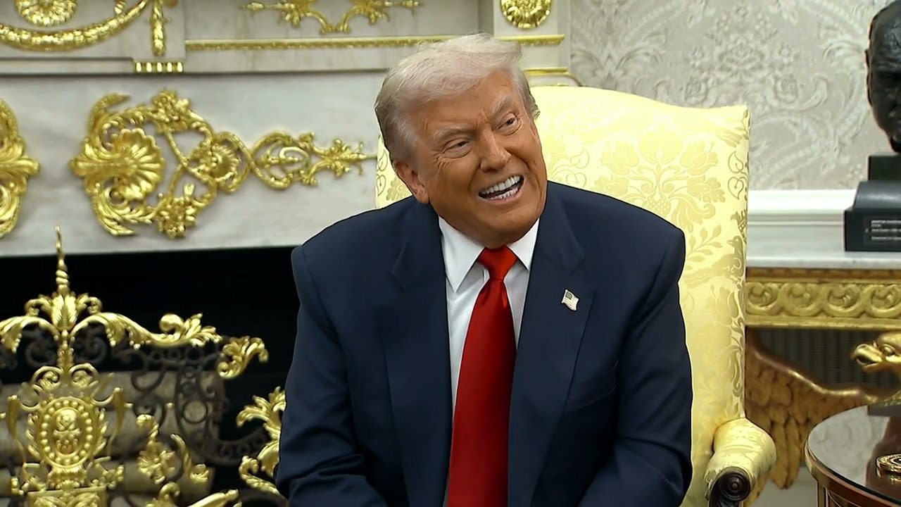 Обмен мнениями Трампа с репортером ABC News во время визита наследного принца Мухаммеда бин Салмана