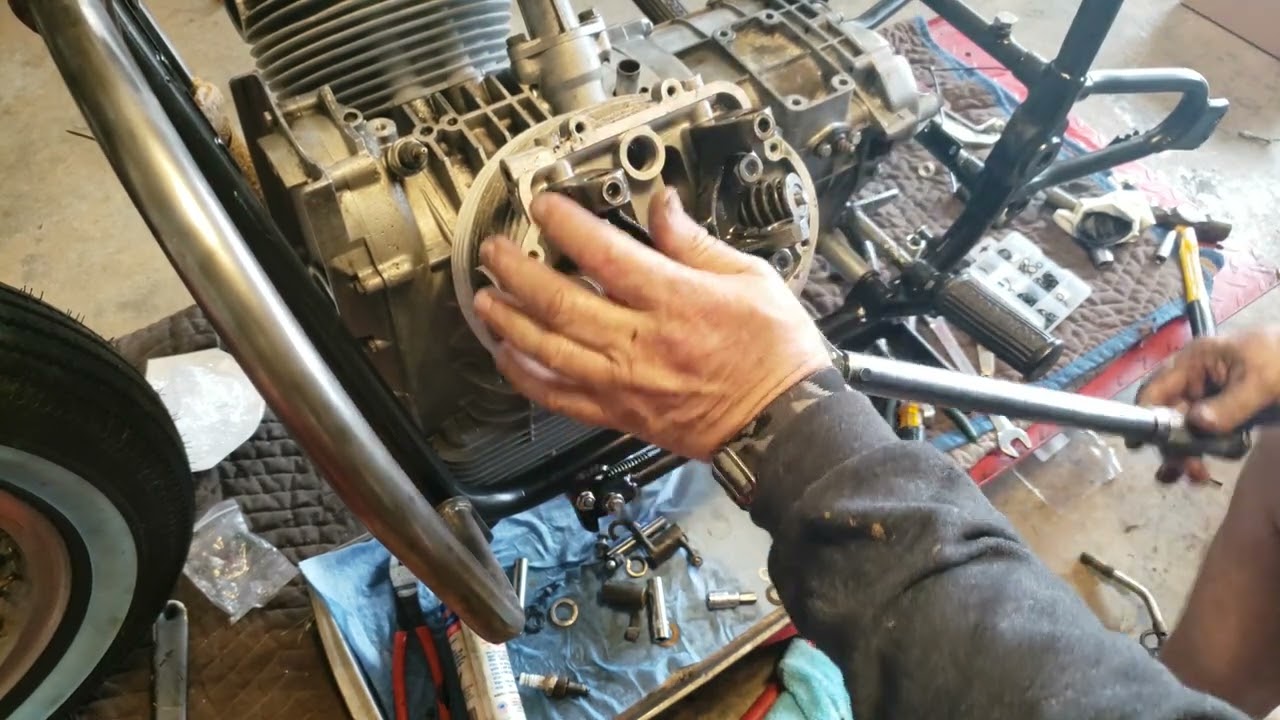 Restore A Vintage Motorcycle on a Budget-1973 Moto Guzzi- Ep 35-Temporarily Install the Left Head!