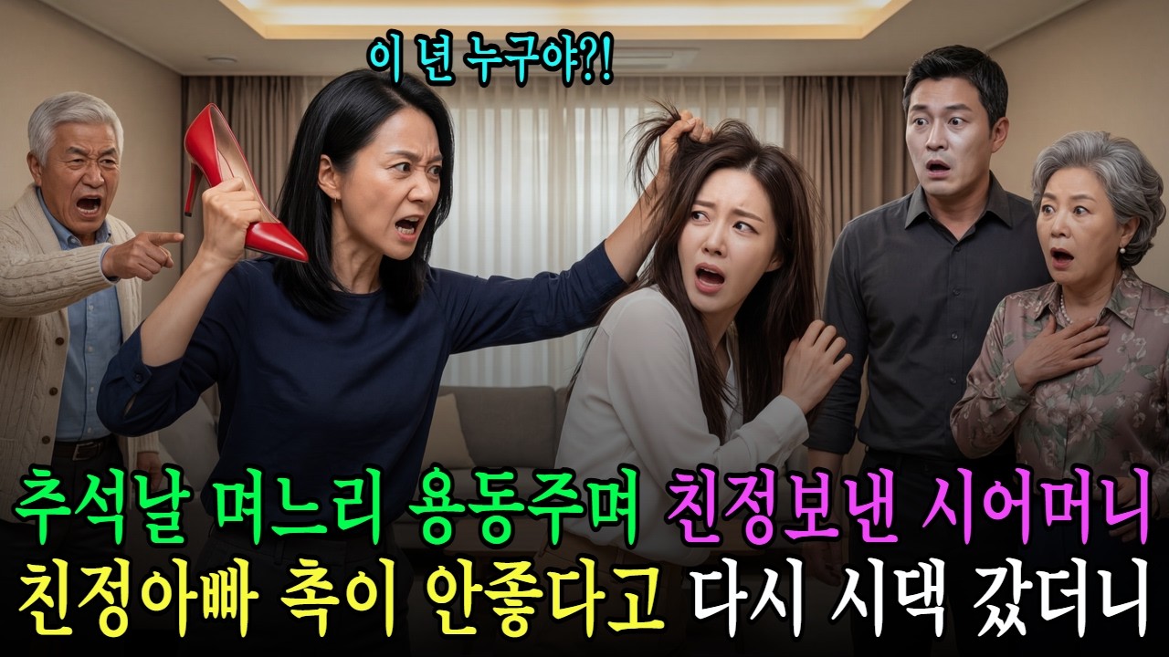 추석날 며느리 용돈주며 친정 보낸 시어머니, 친정아버지 느낌이 이상하다 해서 다시 시댁 가보니 그곳에 충격적인... | 오디오드라마 가족사연 반전사연 고부갈등 복수사연 통쾌사연