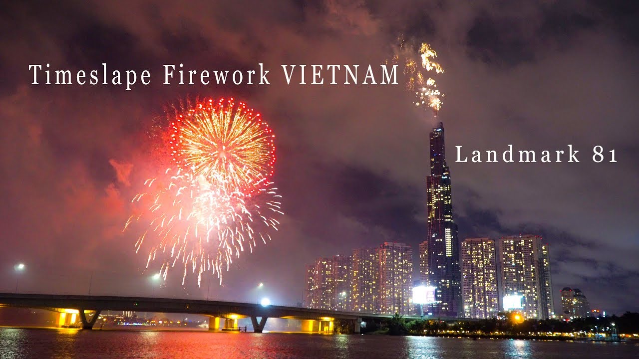 Timeslape Firework Ho Chi Minh city | Vietnam National Day [ 4k ]
