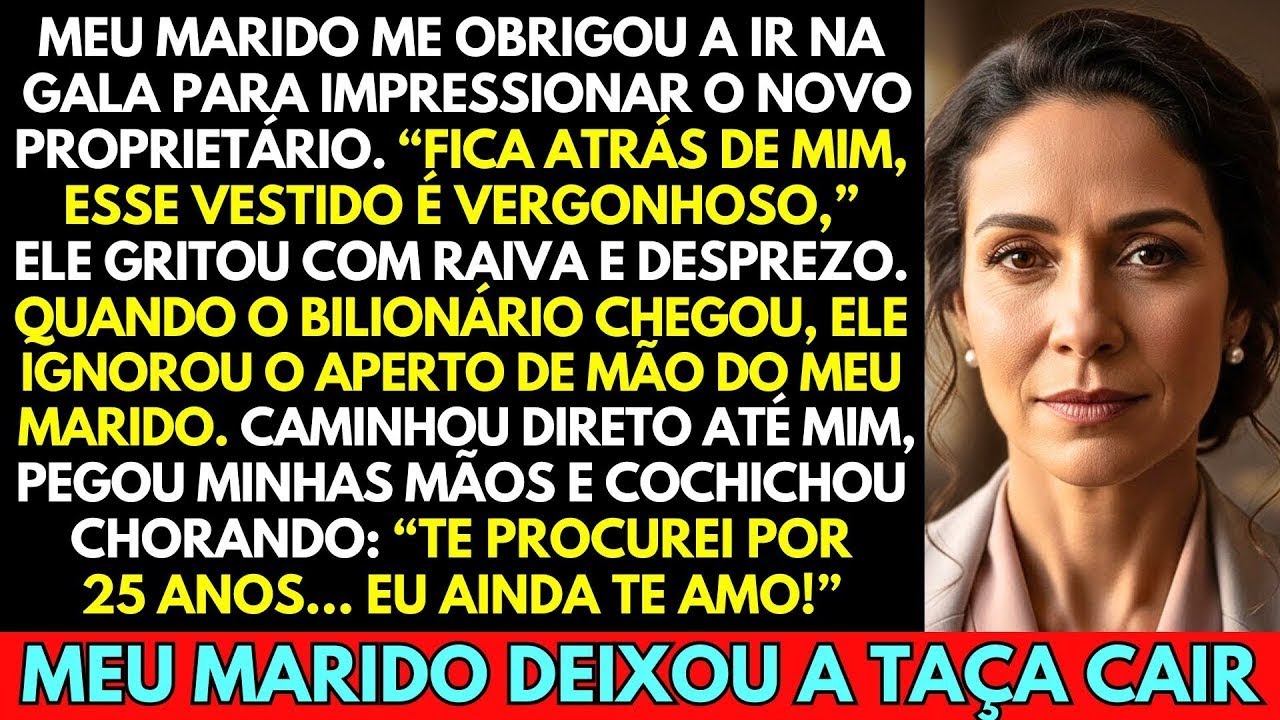 MEU MARIDO ME OBRIGOU A IR NO EVENTO PRA SURPREENDER O BILIONÁRIO. QUANDO CHEGOU, CAMINHOU ATÉ MIM..
