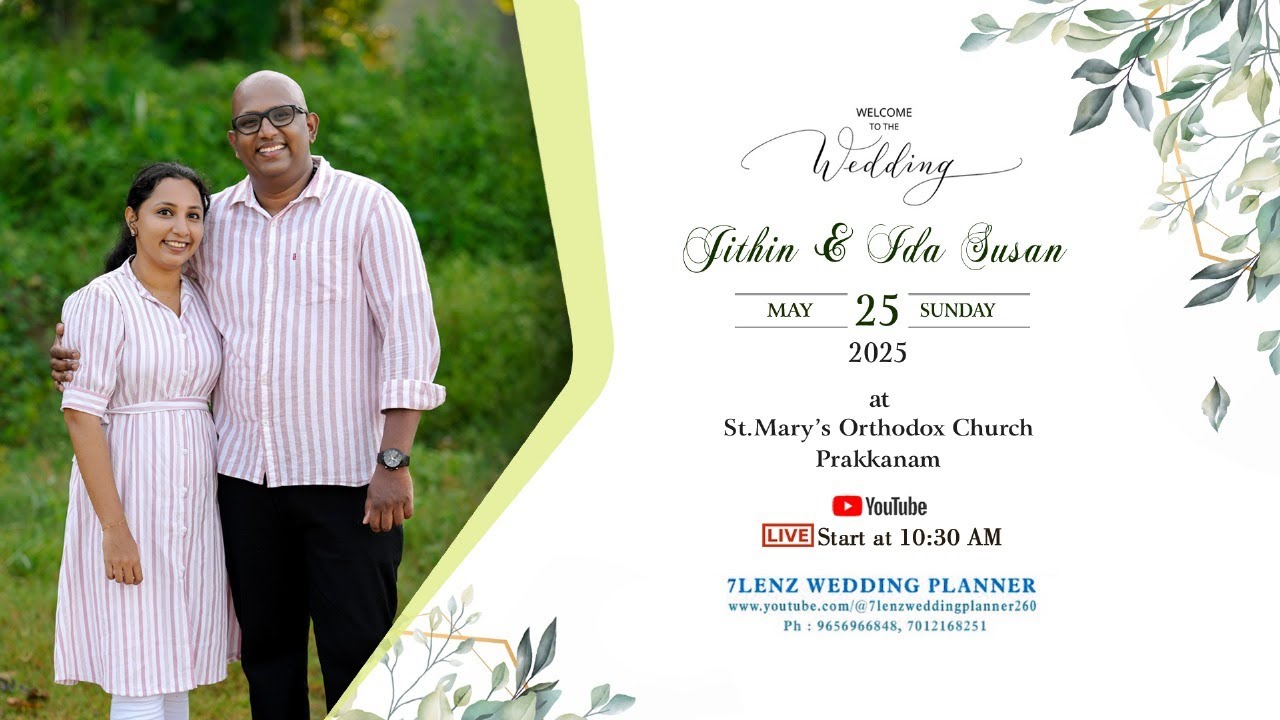 Jithin Weds Ida Susan | WEDDING CEREMONY