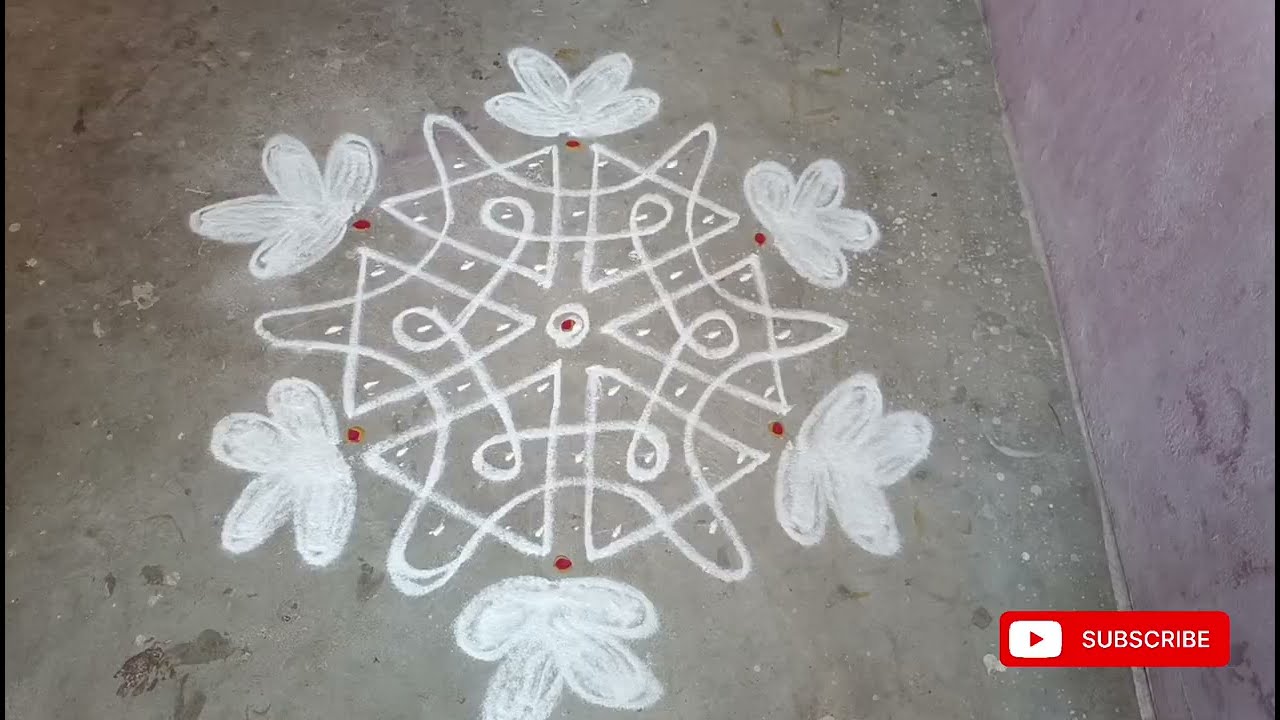 💐7*3 சந்து புள்ளி கோலம் குட்டி கோலம் #daily kolam #kutti kolam easy kolam beutful kolam# 