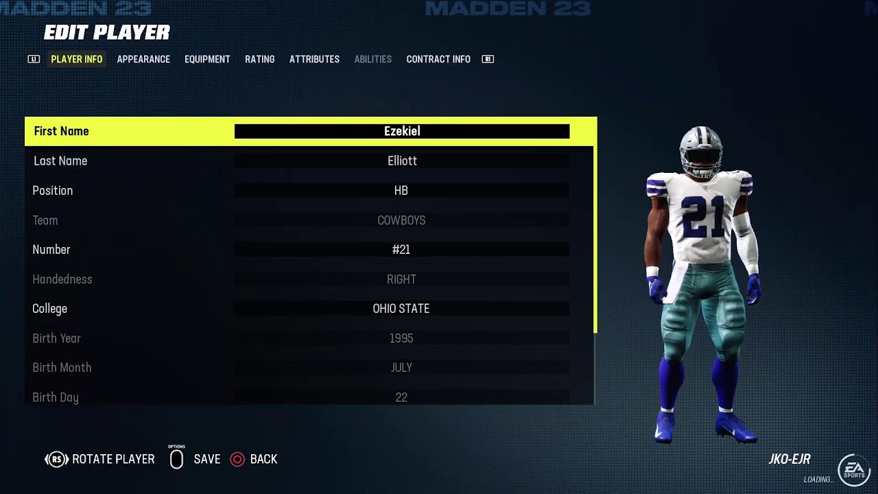 In honor of Madden 23  (all players)