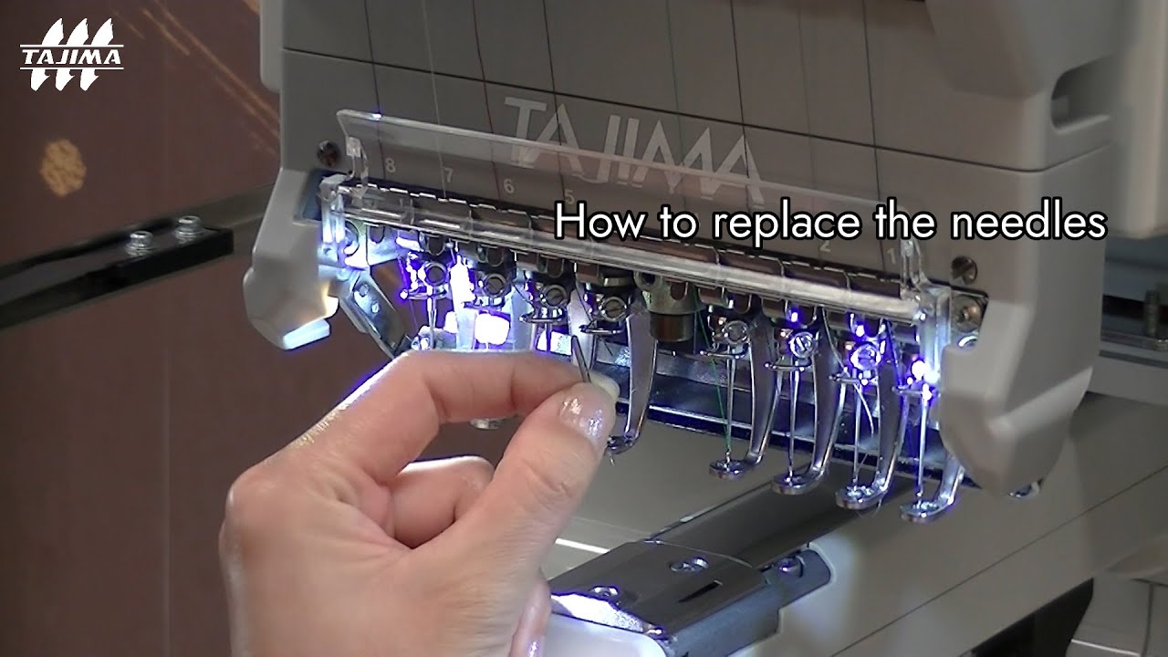 TAJIMAG｜TIPS｜How to replace the needles. [Tajima Embroidery machine]