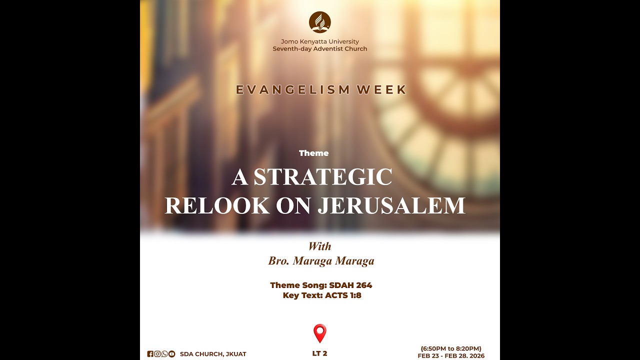 EVANGELISTIC WEEK || THE STRATEGIC RELOOK ON JERUSALEM || DAY