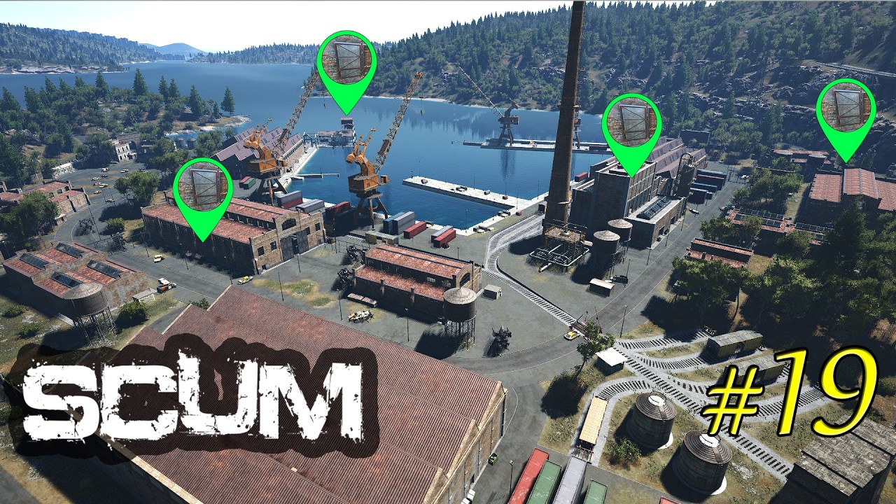 SCUM 1.0 - ОРУЖЕЙНЫЙ ЗАВОД - 30 ЛОКЕРОВ | PVE HARDCORE