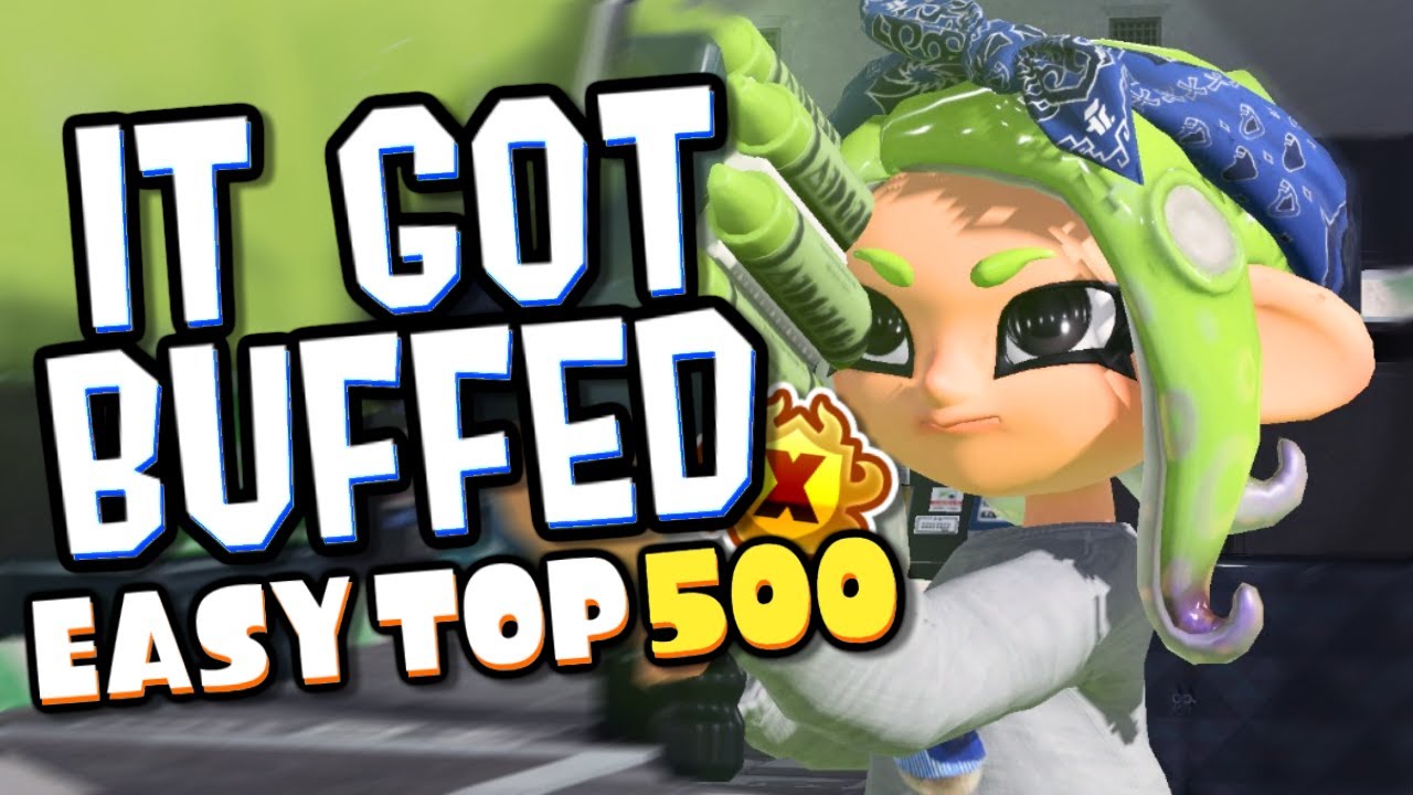 EASY TOP 500 with the BUFFED CLASH BLASTER in SPLATOON 3 (X Rank)