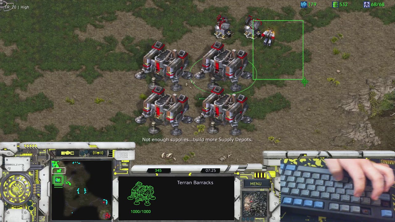 (FPVOD) StarCraft Remastered | 1v1 Connor5620 [T] vs killmancall [Z] Fighting Spirit