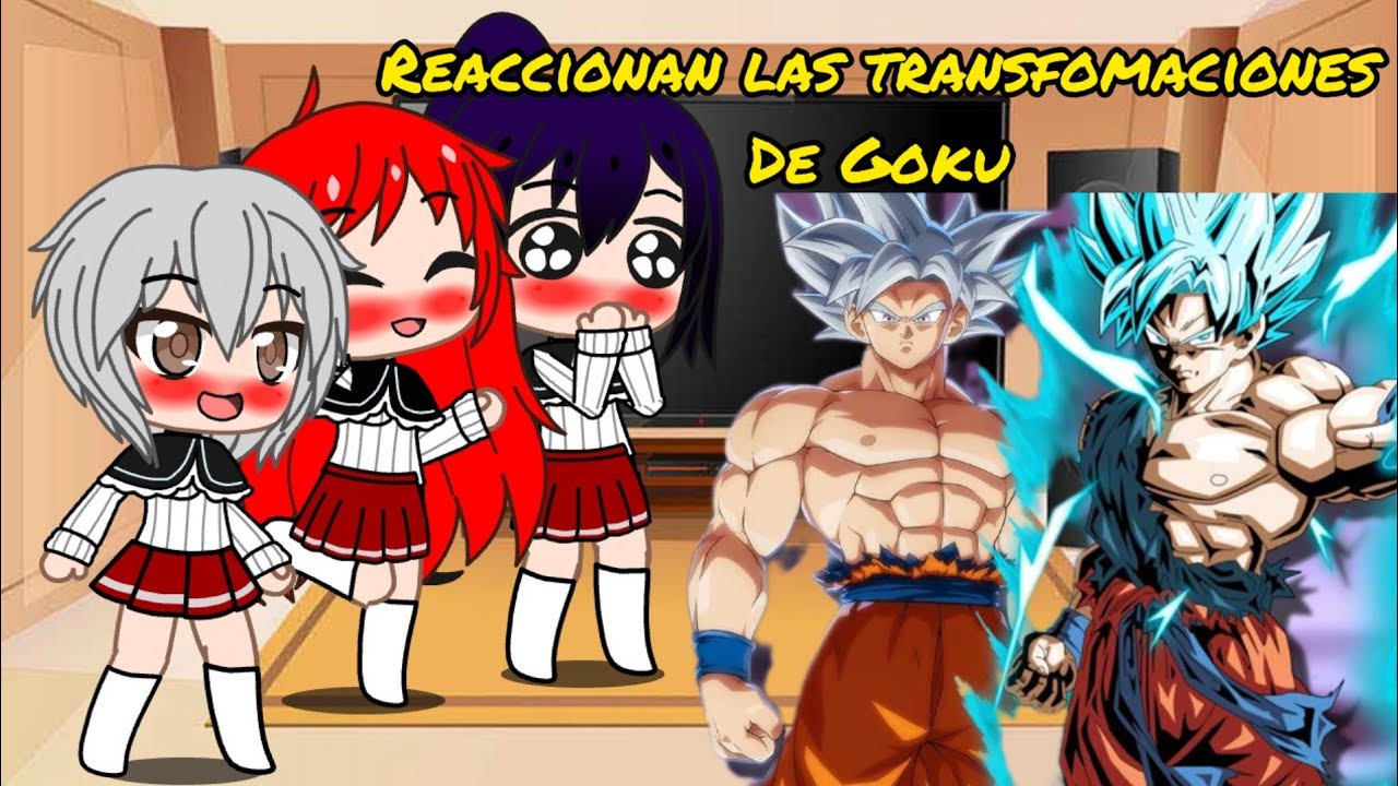 las chicas del clan gremory reaccionan las transformaciones de Goku