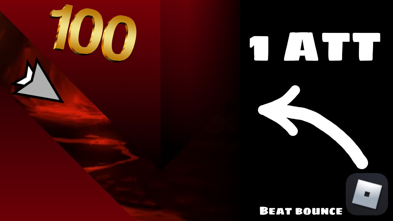 1 ATTEMPT on EVERY LEVEL on THE BEAT BOUNCE DEMONLIST PART 1. Beat Bounce Roblox