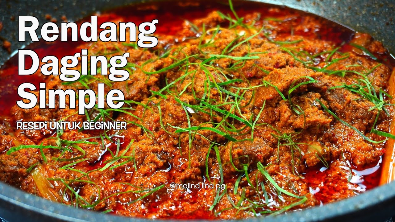 cara buat rendang daging paling mudah dan sedap by malina lina pg | WAJIB CUBA Gerenti Jadi!