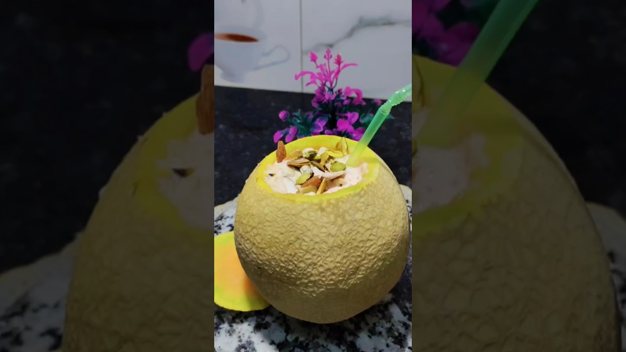 Muskmelon shake recipe quick& very easy