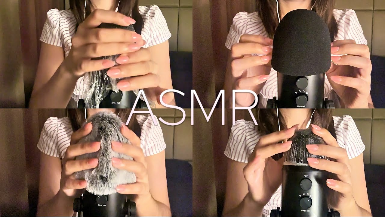 ASMR Thai เกาไมค์ ลูบไมค์ นวดไมค์ช้าๆ😪💤 (No Talking)