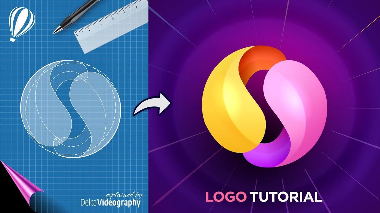 ✨✔ ARMONIZA tus DISEÑOS si usas estas TÉCNICAS para CREAR LOGOS en CorelDRAW | DelcaVideography