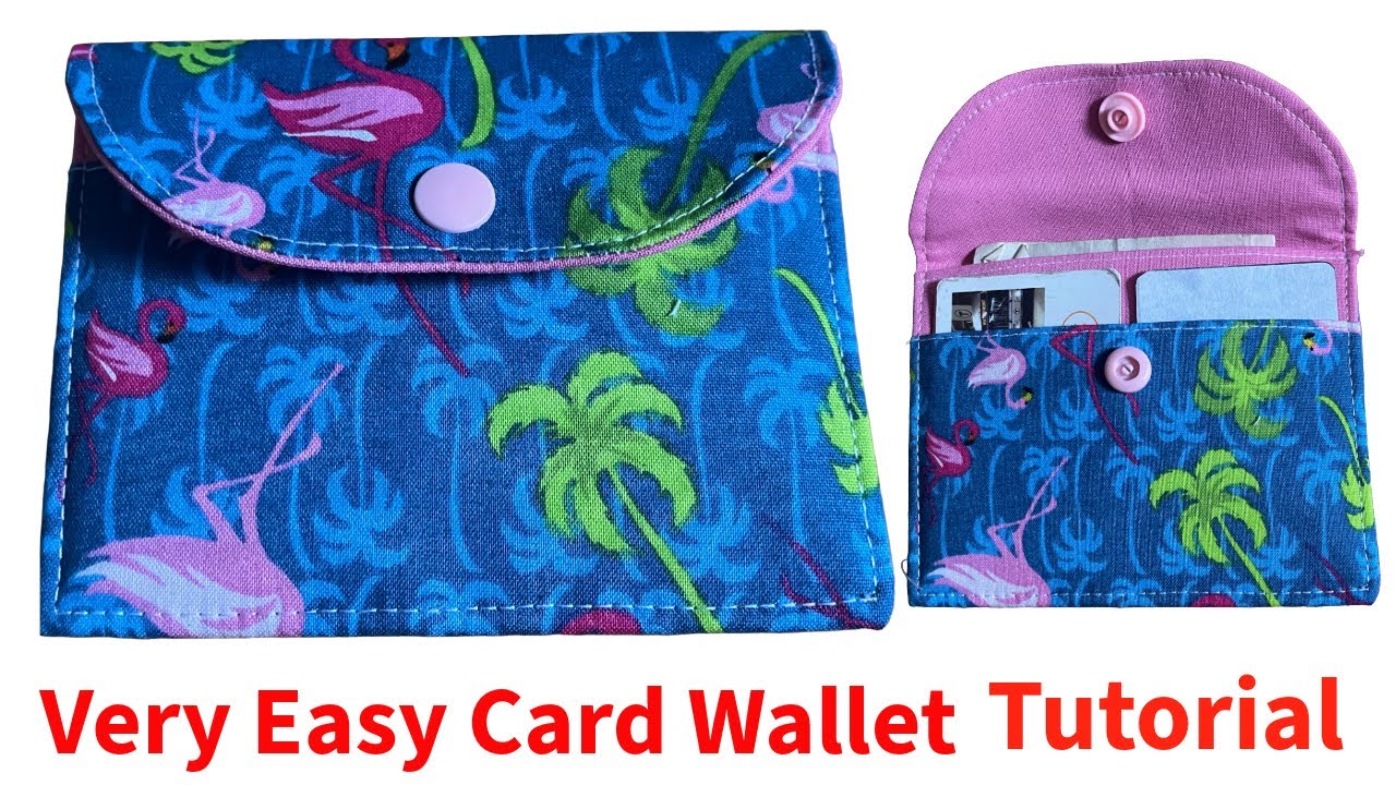 Easiest Card Wallet You’ll Ever Make/DIY Card Holder Sewing Tutorial/Card Holder Sold Out Instantly 