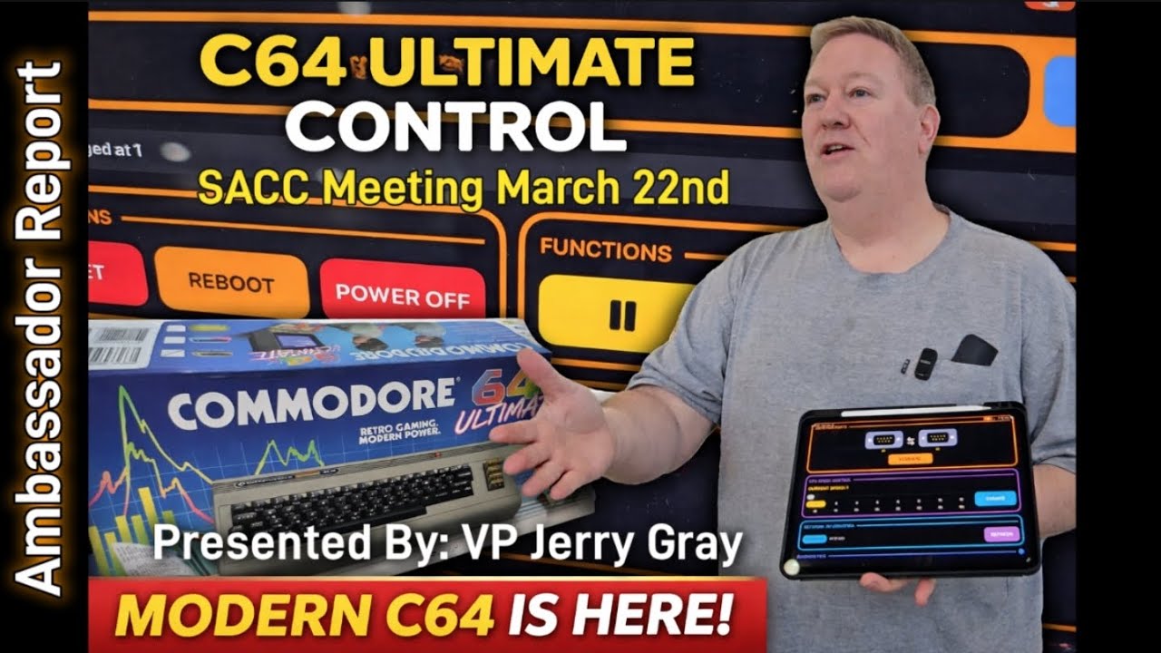 Meet the NEW Commodore 64 Ultimate (Control System Demo!)