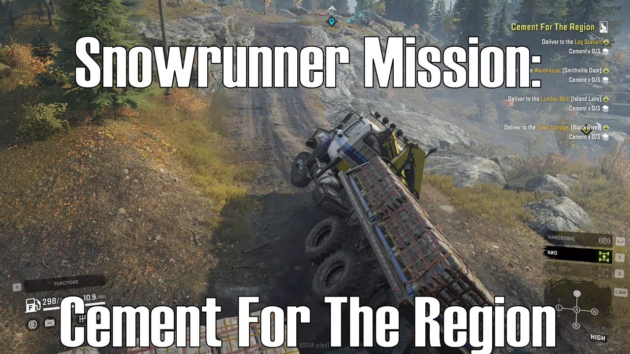 Snowrunner Mission: Cement for the Region