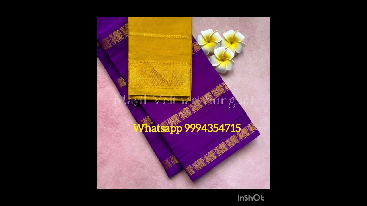 Premium MAYIL Sungudi Cotton Sarees l 120 Counts l PureCotton ✨ #PadmavathiSarees #handlooms