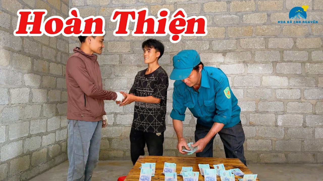 Nhà 3 Anh em Mồ Côi đã hoàn thiện | Thanh toán toàn bộ tiền cho đội thợ xây và treo biển | HĐCN