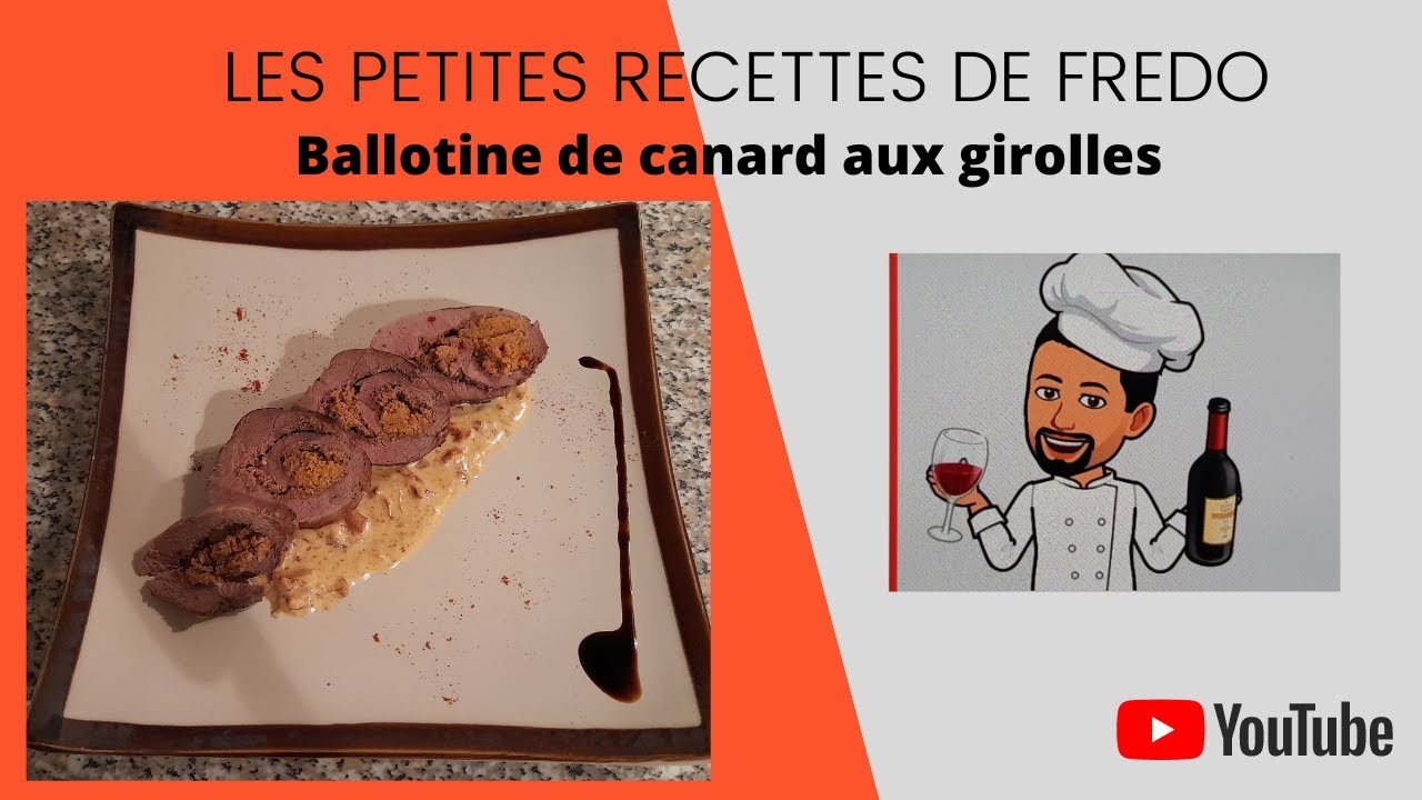 Ballotine de canard aux girolles