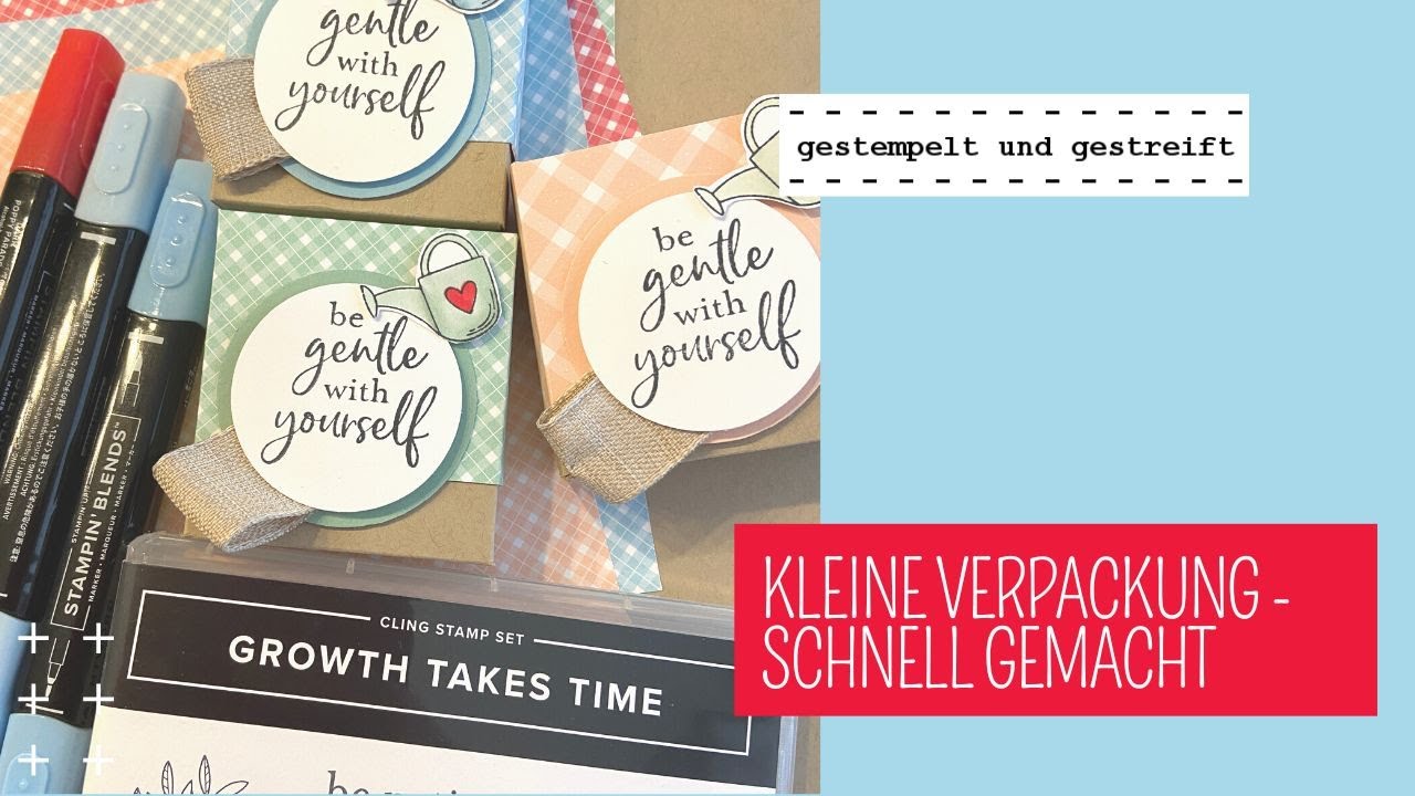 Tutorial mit neuen Produkten von Stampin´Up | Kleine Verpackung schnell gemacht | Groth takes time