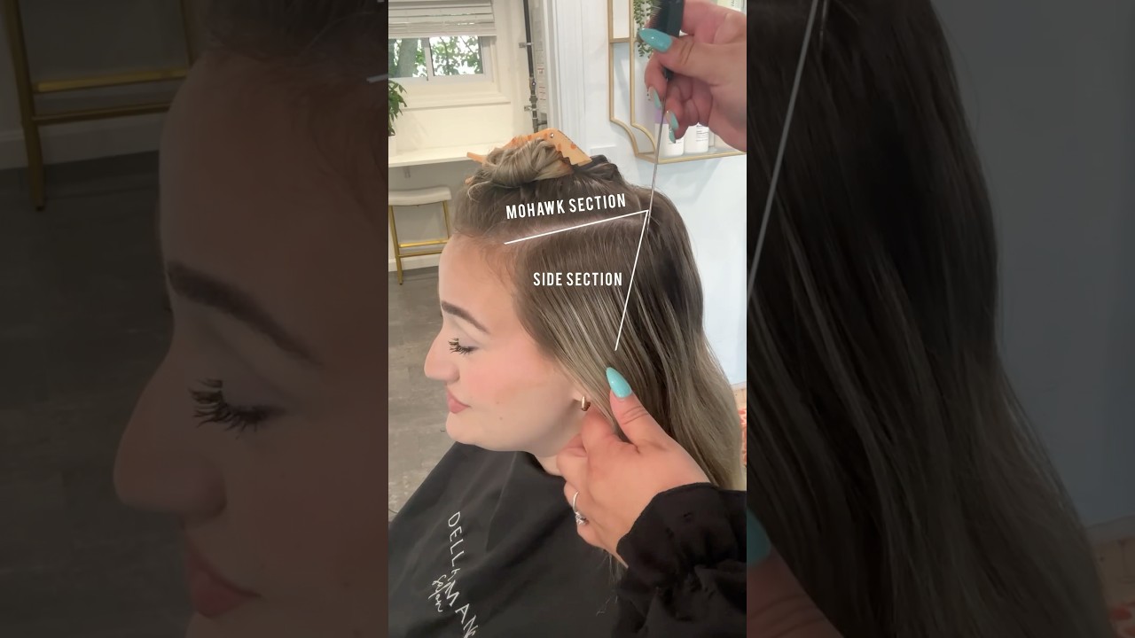 Full foil sectioning + placement #hairtutorial #hairtips #blonde #haircolor #hair #hairhacks