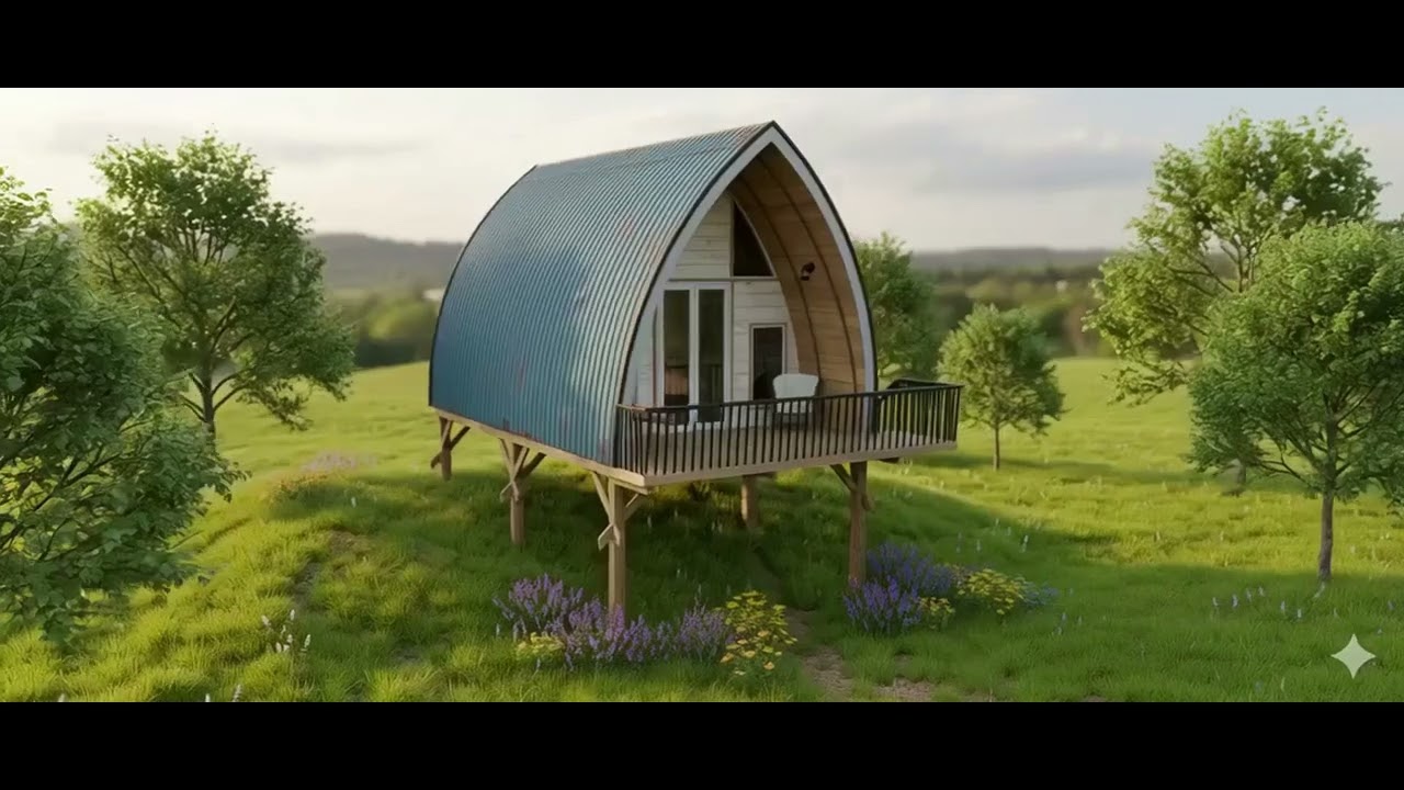 Modern Farmhouse Construction | Prefabricated Cottage Design  by Harshada structures