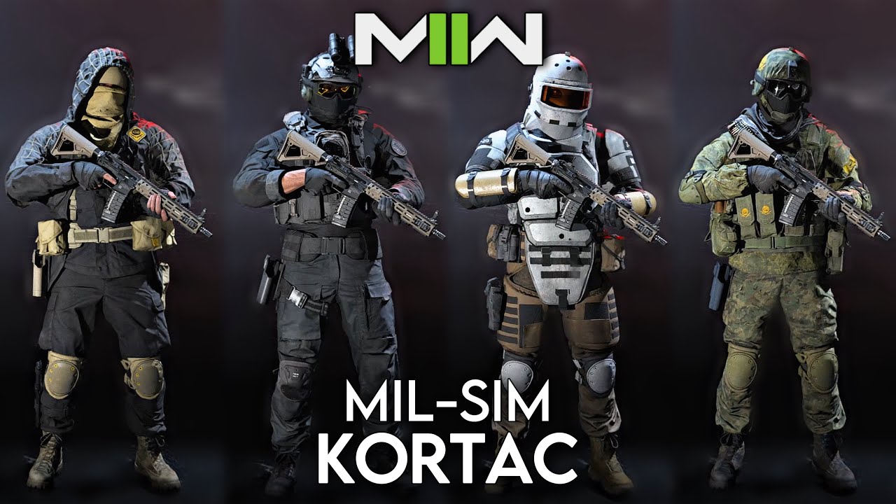 Every Kortac Mil-Sim Operator Skin - Call of Duty Modern Warfare 2/Warzone