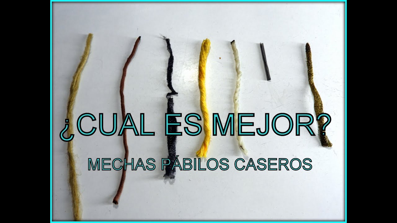 PROBANDO MECHAS PARA LÁMPARA DE ACEITE ¿ Cual es la mejor mecha casera ?