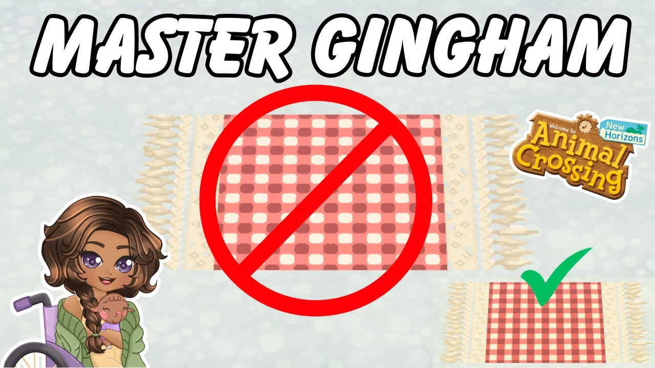 The Trick to Making a Gingham Code in ACNH #acnh #acnhdesigns