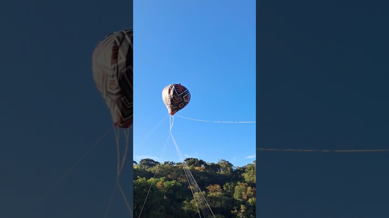 Modelado 4m Luizinho e amigos, bandeira 5x7 1,380kg de bucha, bico aberto e uma carreira de respiro 
