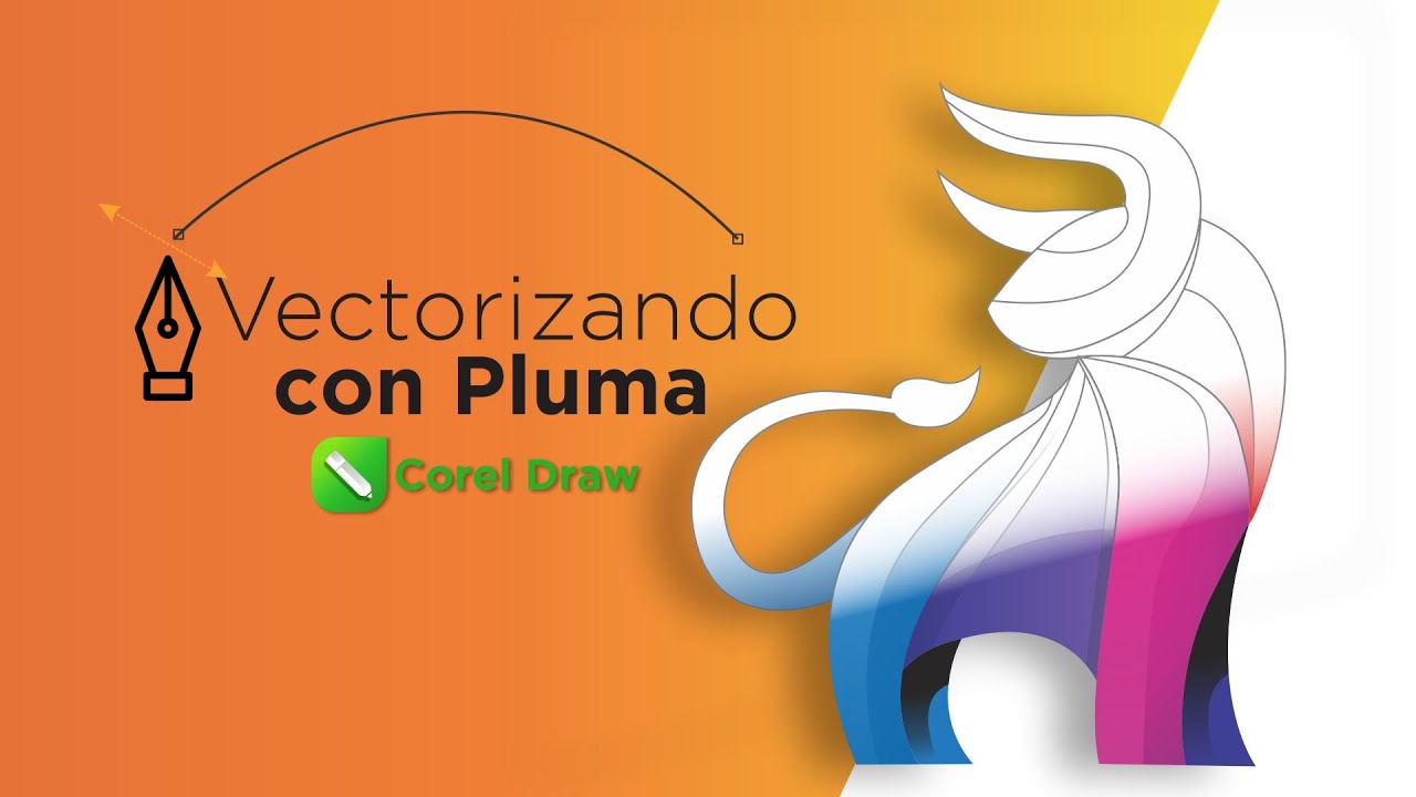 La forma correcta para Vectorizar con pluma y aprender a manejar Corel Draw