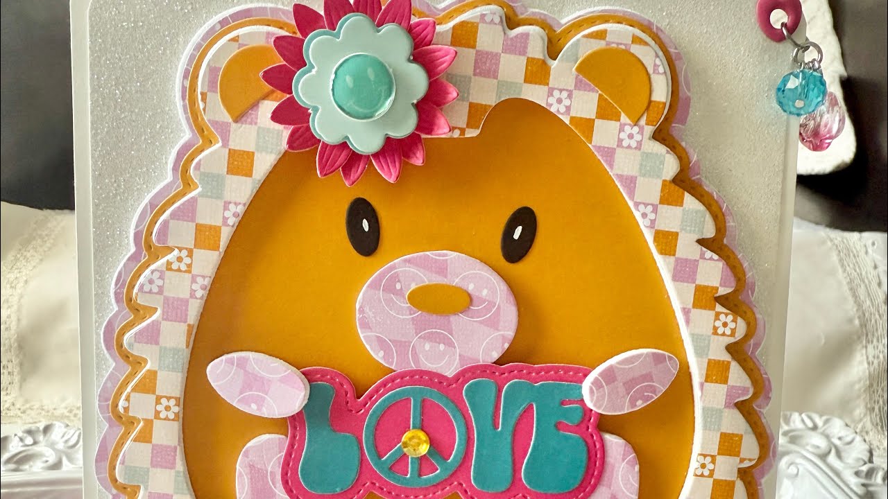 70’s cute project using dies from Scrapdivadesigns.com ✌🏼☮️✌🏼☮️