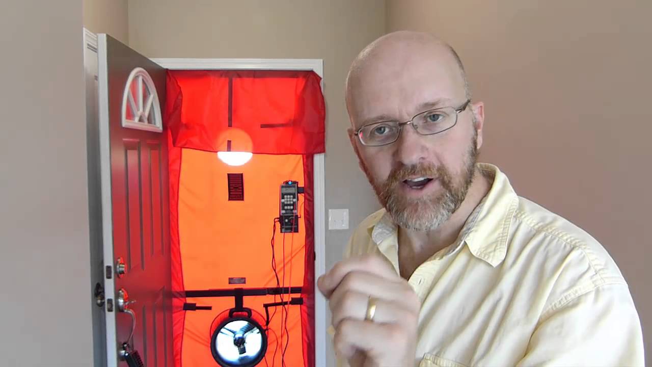 Using the Duct Blaster Fan for Blower Door Testing