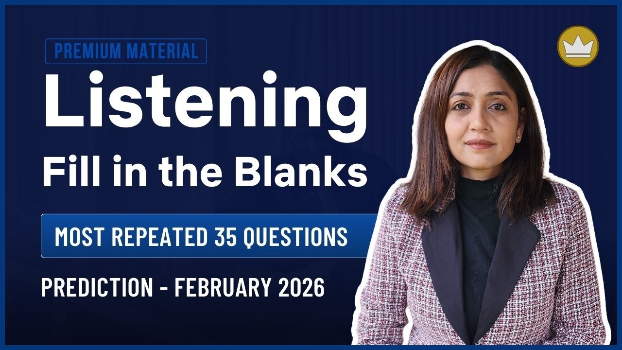 Listening Fill in the Blanks | Prediction Questions |February  2026 | PTE Listening | PTE with Tejal
