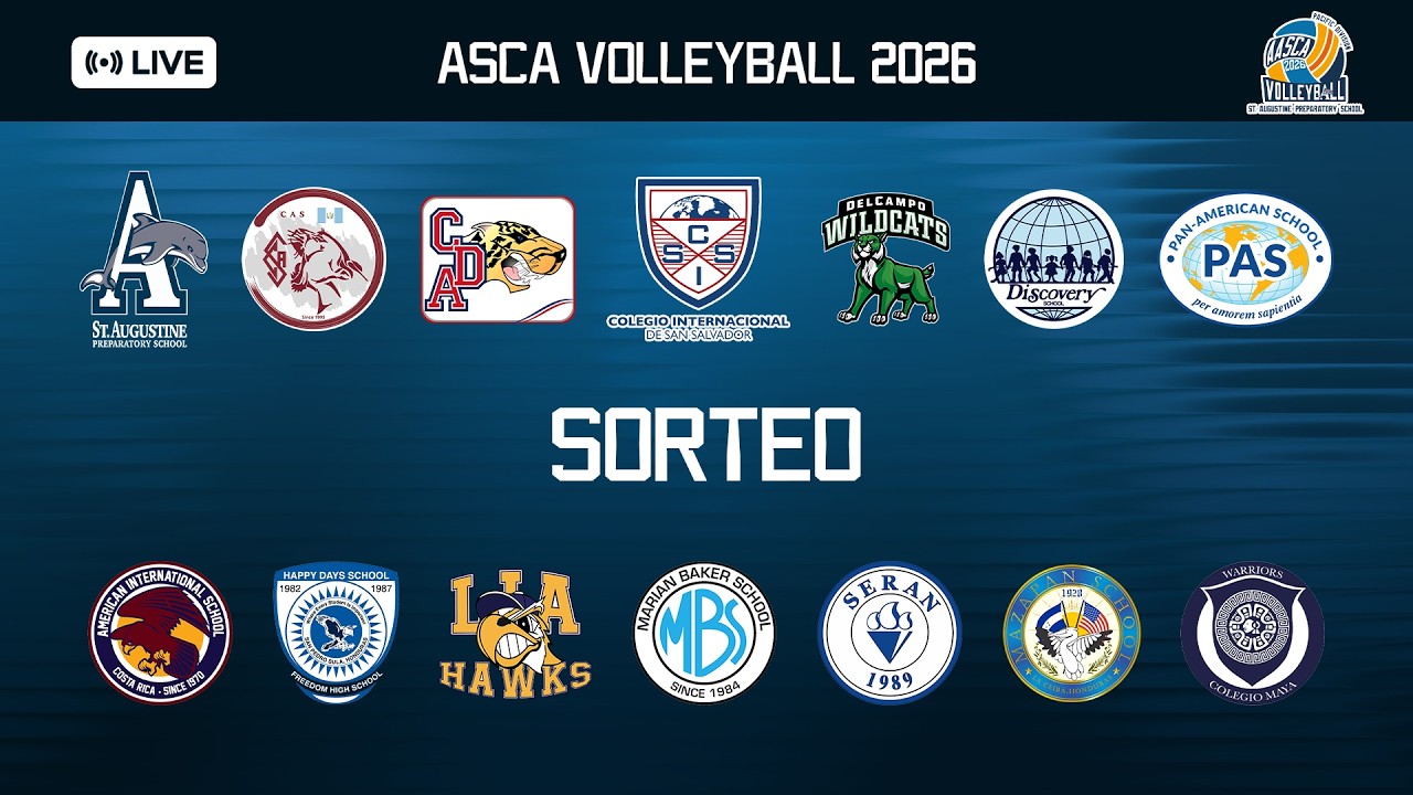 Sorteo AASCA Volleyball 2026 at Nicaragua - St. Augustine Preparatory School