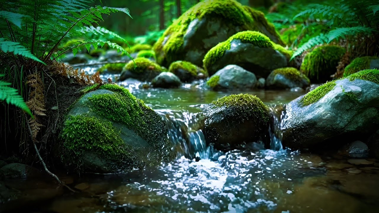 Peaceful River Sounds 🌿 Forest Stream & Gentle Birds for Deep Sleep